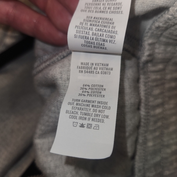 Aerie Cropped Corduroy Full Zip Sweatshirt Size Small - Picture 4 of 5